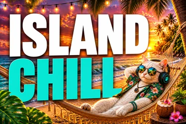 Island Chill DJ Cat mood channel artwork